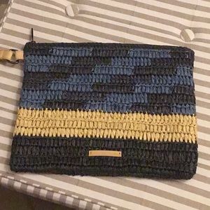 BCBGMaxazria straw clutch NEW.